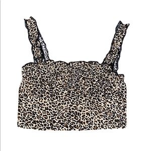 Cheetah print tank top